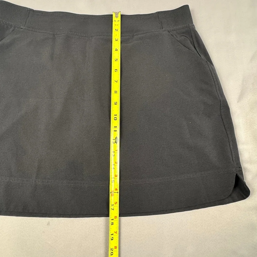 32 Degrees Cool Womens Black Active Skort Size L Pockets Built-in Shorts T218960